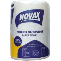 Рушник целюлозний «Джамбо» 3-шаровий на. 350 арк. 1 рул. NOVAX