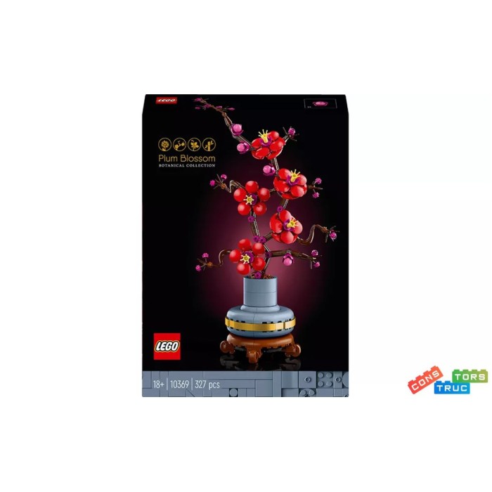 Конструктор «Сливовий цвіт» на 327 деталей, у коробці 19х6х26 см, ТМ Lego