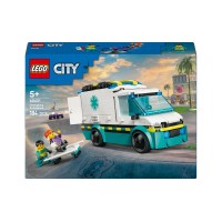 Конструктор «Швидка допомога» на 184 деталі, у коробці 26х6х19 см, ТМ Lego