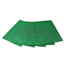 Фоміран А4 товщиною 2 мм 5 аркушів з глітером, зелений, ТМ Мандарин