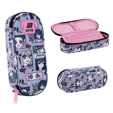 Пенал «Anime Girl» 22х8,5х4,5 см на 1 відділення, ТМ Kite