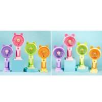 Вентилятор 17 см 3 в 1 на акумуляторі 3 швидкості, з USB-зарядкою та підставкою для телефона, в асортименті, у коробці