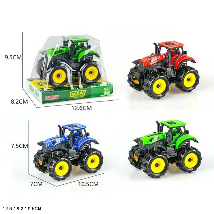 Трактор інерційний, в асортименті, під слюдою 12,6х8,2х9,5 см