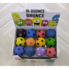 Пострибунчик 6 см гумовий, в асортименті, 6 шт у коробці 18х18х7 см