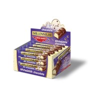 Шоколад «Міленіум» молочний з начинкою з білого пористого, 32 г, ТМ Міленіум