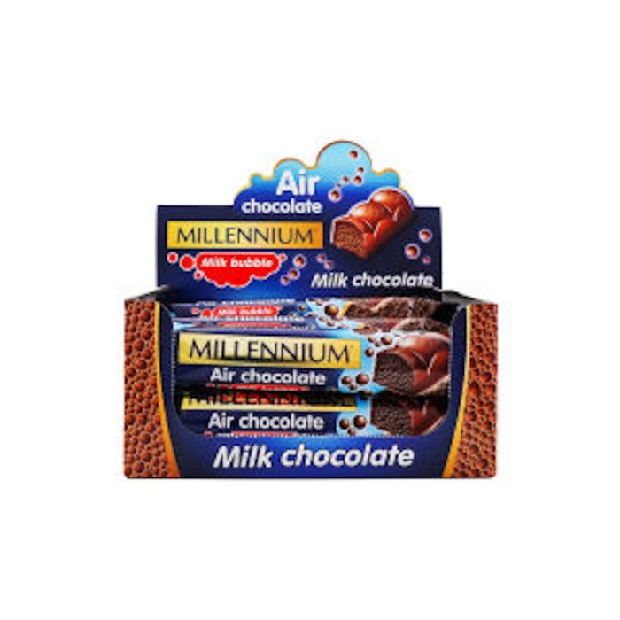 Шоколад «Міленіум» молочний пористий 32 г, ТМ Міленіум