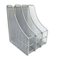 Лоток вертикальний металевий «Сітка» на 3 відділення сріблястий, ТМ J.Otten