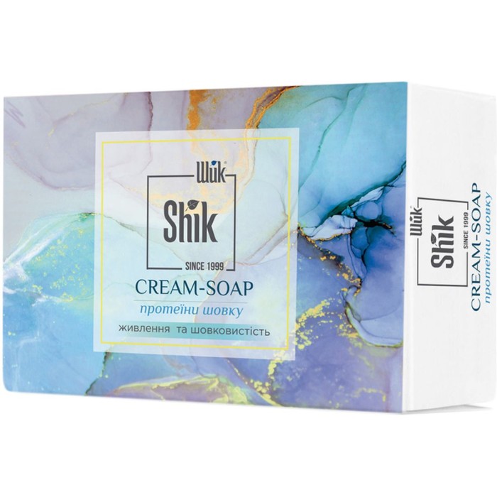 Крем-мило «Протеїни шовку» тверде 100 г, ТМ Шик