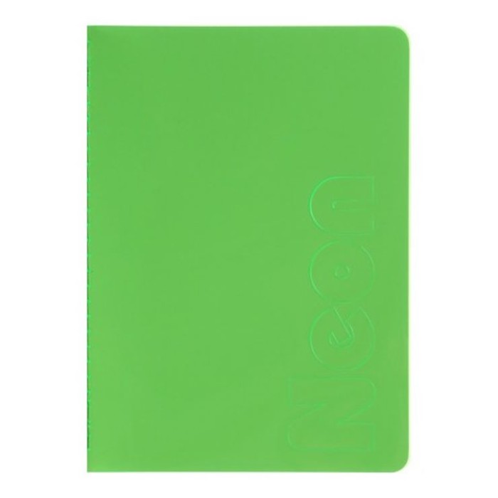 Блокнот «NEON» А5 на 80 аркушів у клітинку зтвердою ламінованою обклдаинкою, ТМ Buromax