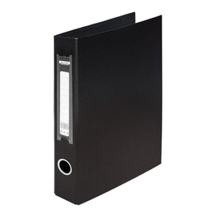 Папка-реєстратор А4 двостороння на 2 кільця збірна 40 мм, PP, чорна, ТМ Buromax