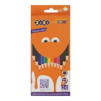 Олівці кольорові шестигранні на 24 кольори, SMART Line