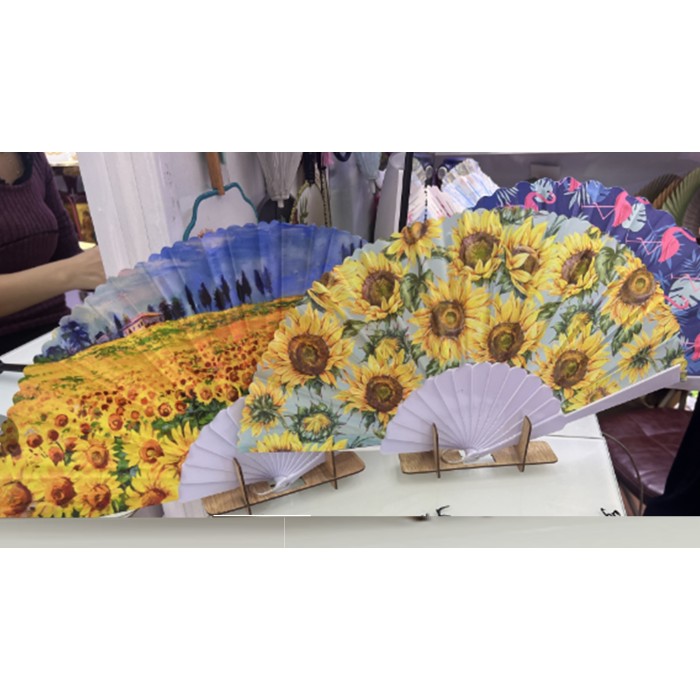 Віяло «Соняшники» 22,5 см, в асортименті