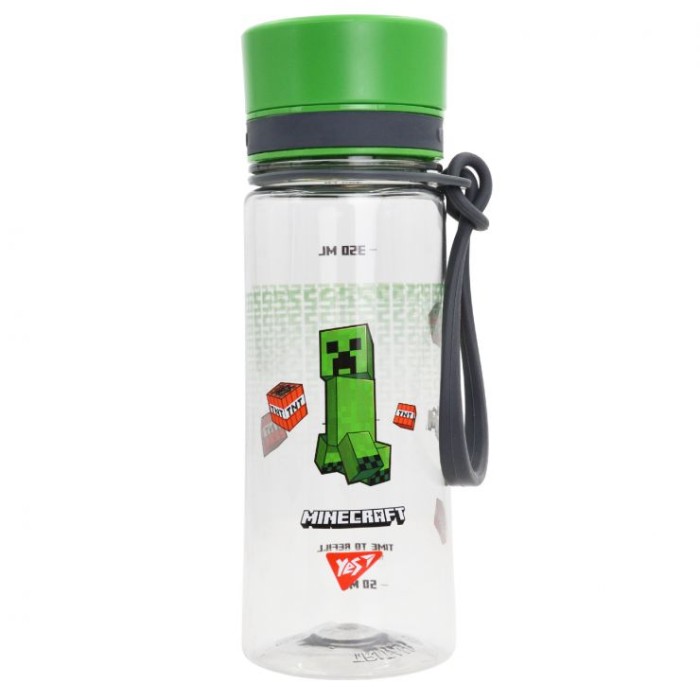 Пляшечка для води «Minecraft.Boom» 400 мл, ТМ Yes
