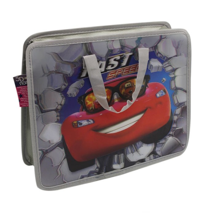 Папка-портфель «Машиина з окулярами» А4 на блискавці з тканинними ручками, ТМ Leader