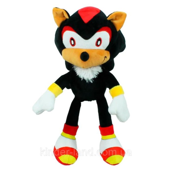 М`яка іграшка «Їжак Сонік» 29 см чорний, ПП Копиця