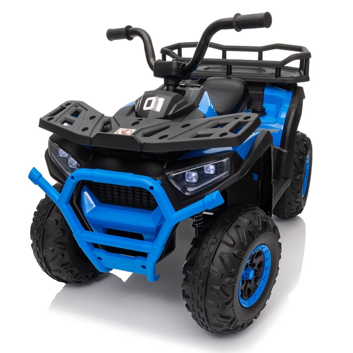 Квадроцикл на акумуляторі 24V 4,5AH, 4 мотори по 25W, з USB, TF, BLUETOOTH, музикою та світлом, блакитний