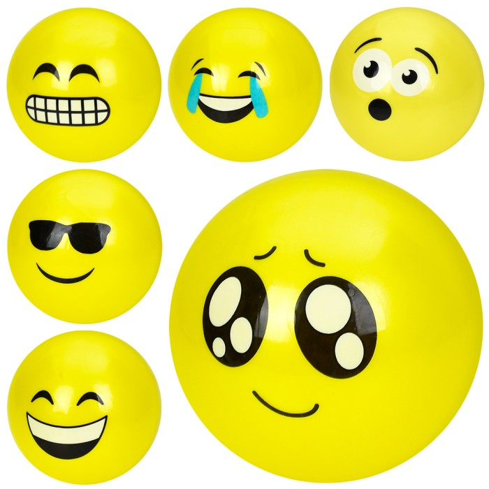М'яч дитячий «Смайлик» вагою 57-60 г, в асортименті