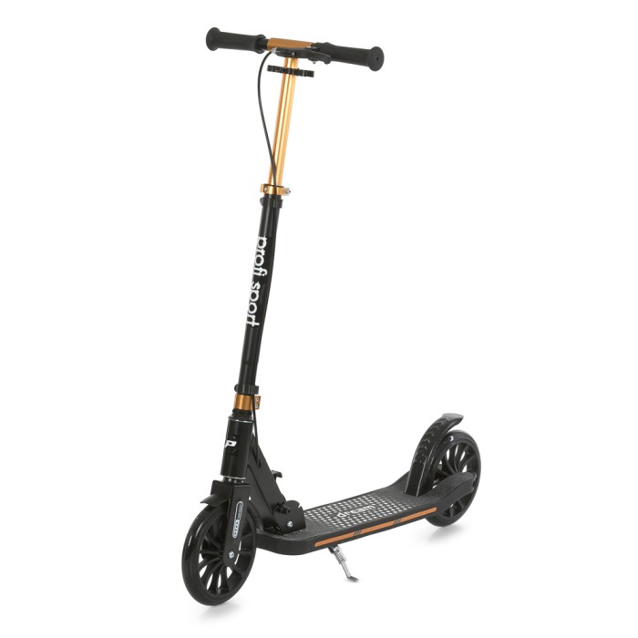 Самокат 2-колісний на металевій рамі з колесами ПУ 195 мм, кермом 91-101 см, складаний, у коробці 87х32х15 см.