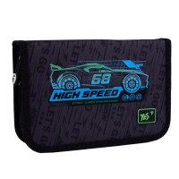 Пенал «High Speed» 13х21х3 см твердий одинарний без клапану, HP-02, ТМ YES