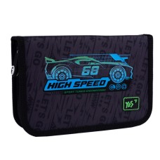 Пенал «High Speed» 13х21х3 см твердий одинарний без клапану, HP-02, ТМ YES