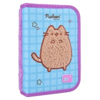Пенал «Pusheen the Cat» 13х21х3 см твердий одинарний без клапану, HP-02, ТМ YES
