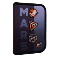 Пенал «Mars» 14х21х4 см твердий одинарний з двома клапанами, HP-04, ТМ YES