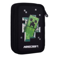 Пенал «Minecraft World» 21х13х3 см твердий подвійний, HP-03, ТМ YES