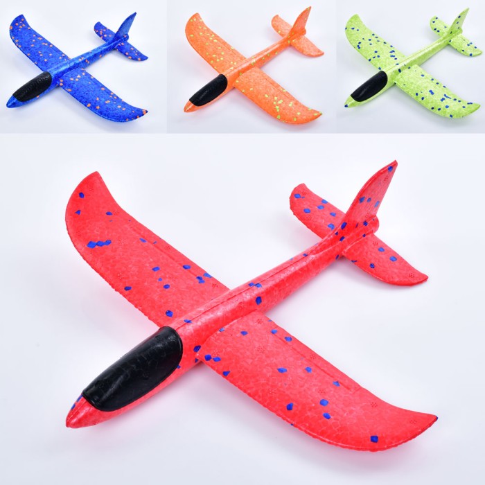 Літачок 23 см з пінопласту, в асортименті, у пакеті 7х24х3 см