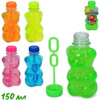 Мильні бульбашки «Ведмедик» 11,5х5,5х5 см по 150 мл, ароматизовані, в асортименті