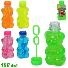 Мильні бульбашки «Ведмедик» 11,5х5,5х5 см по 150 мл, ароматизовані, в асортименті