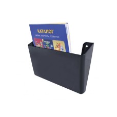 Лоток для паперів 30х23х8 см настінний пластиковий, чорний, ТМ Economix