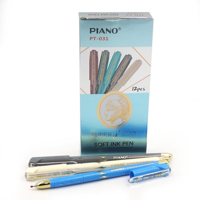 Ручка «Soft ink Pen» масляна 0,7 мм синя, ТМ Piano