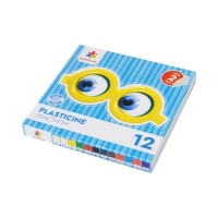 Пластилін дитячий «Мозаїка» на 10 кольорів+ 2 білих 120 г, Гамма