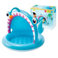 Басейн надувний «Риба Вудильник» дитячий 127х102х86 см з надувним дном ємністю 45 л, у коробці, ТМ Intex