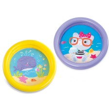 Басейн надувний 61х15 см на 2 кільця ємністю 58 л з ремкомплектом, у пакеті 25х25х3 см, ТМ Intex