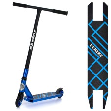 Самокат 2-колісний трюковий з алюмінієво-сталевою рамою, колесами ПУ 110 мм, кермом 83-47 см, підніжкою 31-10 см, анодований.