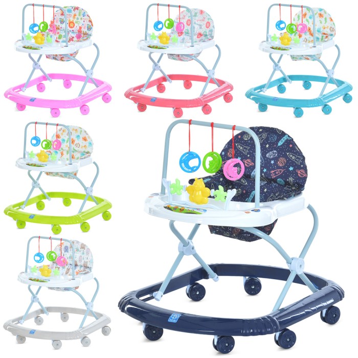 Ходунки музичні на 8 колесах по 5,4 см, в асортименті