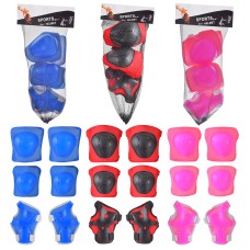 Набір захисту: наколінники, налокітники, в асортименті, у сітці