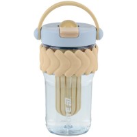Склянка для води 700 мл бежево-блакитний, ТМ Kite