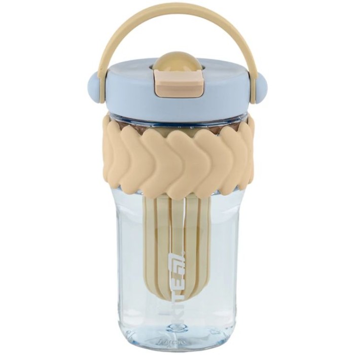 Склянка для води 700 мл бежево-блакитний, ТМ Kite