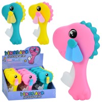 Вентилятор «Динозавр» 17,5 см механічний, в асортименті, 12 шт у дисплеї 32,5x18x19,5 см