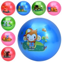 М'яч дитячий «Тваринки» 9 дюймів вагою 60 г, в асортименті