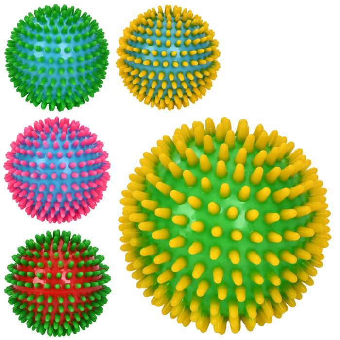 М'яч масажний 9 см з ПВХ, в асортименті