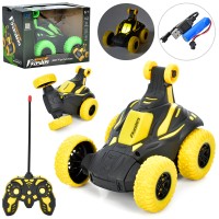 Машинка 12 см р/к на акумуляторі трюкова зі світлом та USB, у коробці 15,5х11,5х11 см