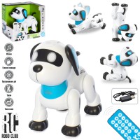 Песик р/к 18 см на акумуляторі зі світлом, музикою та USB, ходить, танцює, у коробці 22х20,5х14 см