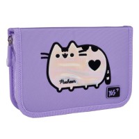 Пенал «Pusheen Shiny» 14х21х4 см твердий одинарний з двома клапанами, HP-04, ТМ YES