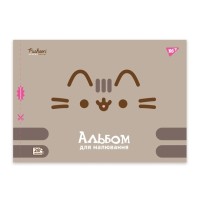 Альбом для малювання «Pusheen» А4 на 28 аркушів на скобі з перфорацією 100 г/м2, ТМ YES