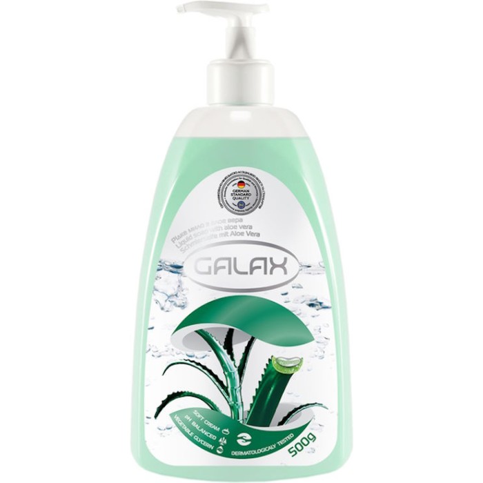 Мило рідке «Алое вера» з дозатором 500 г, ТМ GALAX