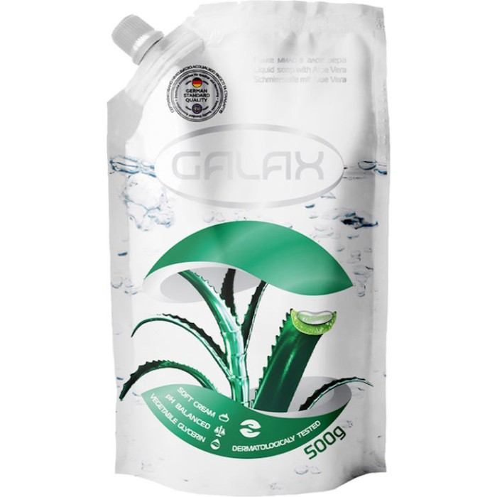 Мило рідке «Алое вера» дойпак 500 г, ТМ GALAX