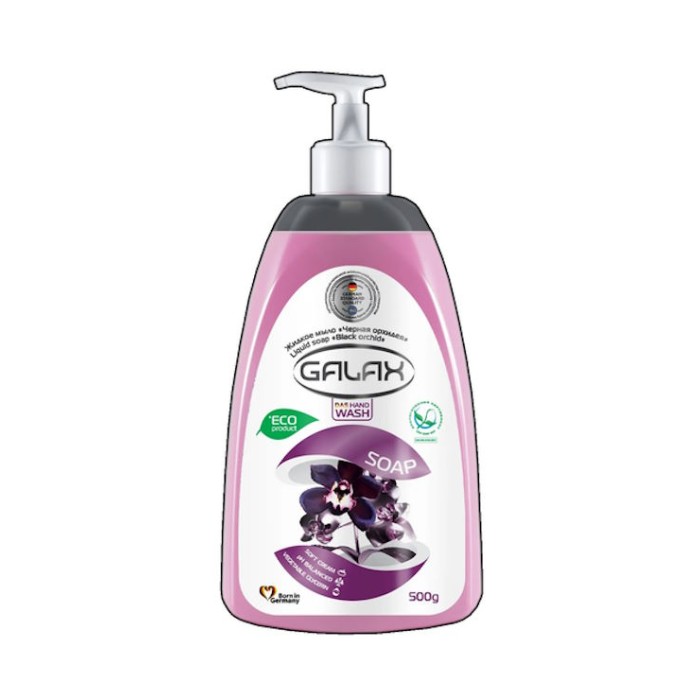 Мило рідке «Чорна орхідея» з дозатором 500 г, ТМ GALAX